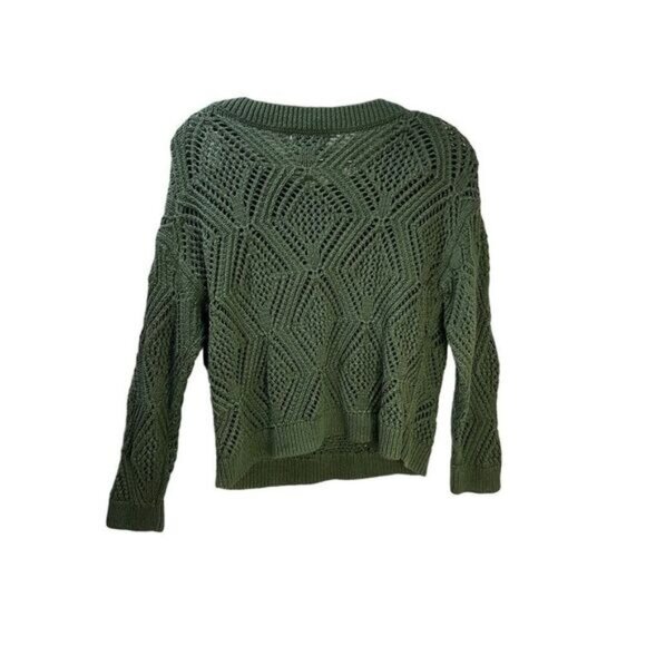 OLD NAVY Lightweight Pointelle Boat-Neck Sweater XS‎ - Picture 2 of 3